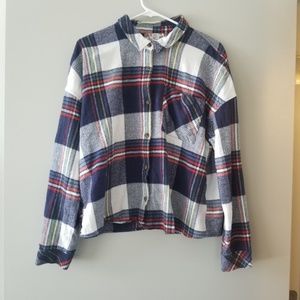 Multi-Colored Flannel Button Up Shirt